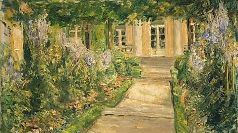 Blick auf den Eingang des Landhauses von Max Liebermann © Liebermann-Villa