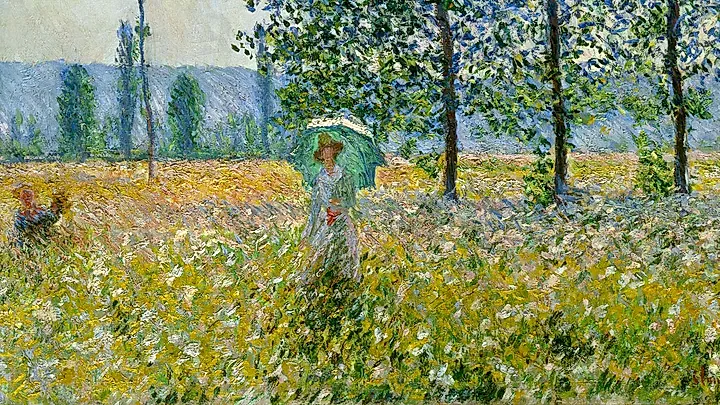 Claude Monet, Felder im Frühling © Staatsgalerie Stuttgart, Foto: ARTOTHEK