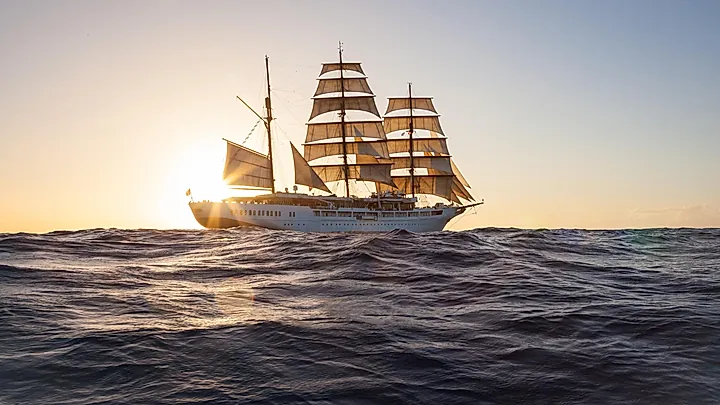 Sonnenuntergang, Sea Cloud II © Sea Cloud Cruises