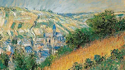 Claude Monet: Blick auf Vétheuil, 1881 © ALBERTINA, Wien – Sammlung Batliner